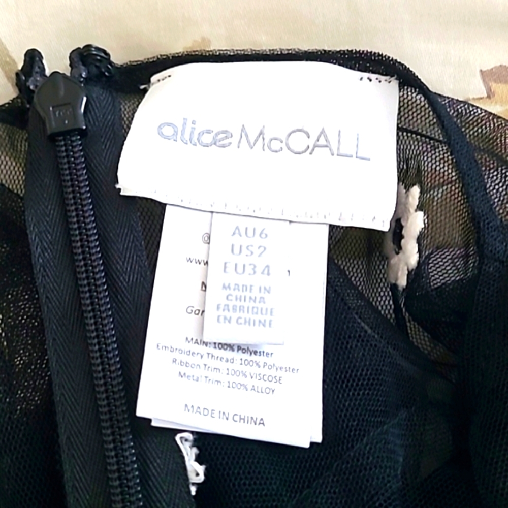 Alice McCall Sheer Black Midi Dress - Picture 8 of 8